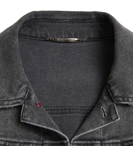 Dolce & Gabbana Elegant Gray Stretch Denim Jacket