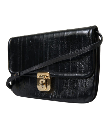 Dolce & Gabbana Elegant Eelskin Leather Shoulder Bag