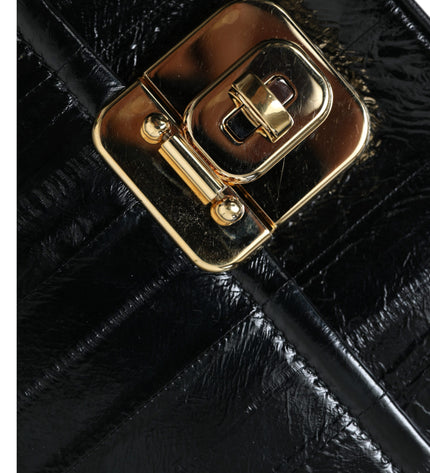 Dolce & Gabbana Elegant Eelskin Leather Shoulder Bag