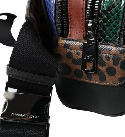 Dolce & Gabbana Exotic Leather Leopard Belt Bag