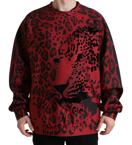 Dolce &amp; Gabbana Maglione pullover elegante con stampa leopardata