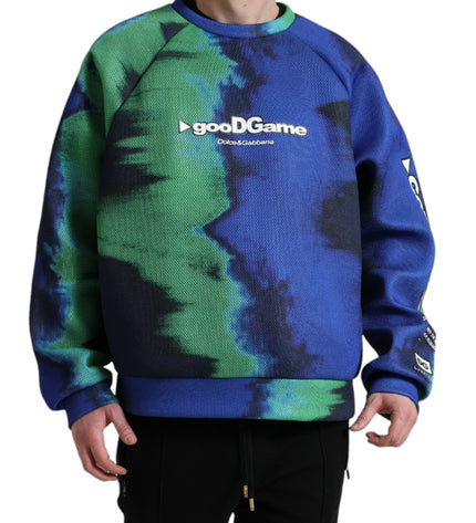 Maglione pullover girocollo con grafica multicolore Dolce &amp; Gabbana