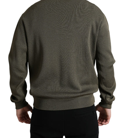 Dolce & Gabbana Elegant Green Crew Neck Sweater