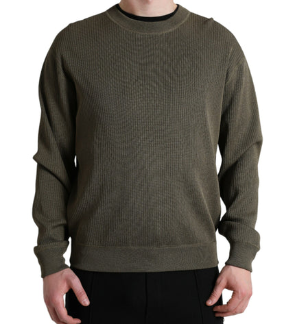 Dolce & Gabbana Elegant Green Crew Neck Sweater