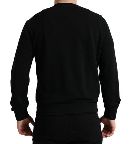 Dolce & Gabbana Elegant Crew Neck Cotton Blend Sweater