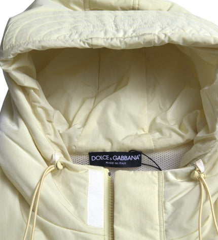 Dolce & Gabbana Sunshine Yellow Hooded Vest Jacket