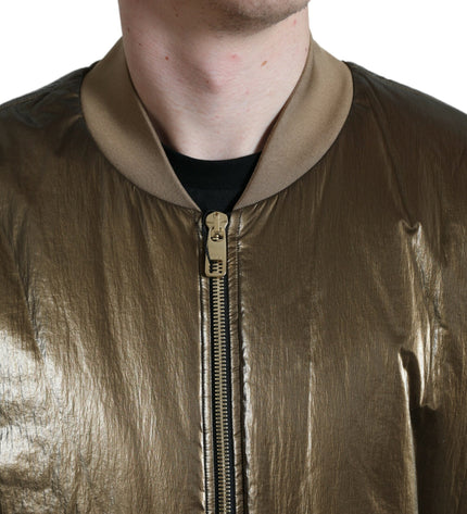 Dolce &amp; Gabbana Zarif Bronz Bomber Ceket