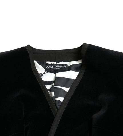 Dolce & Gabbana Elegant Double Breasted Cotton-Silk Blazer