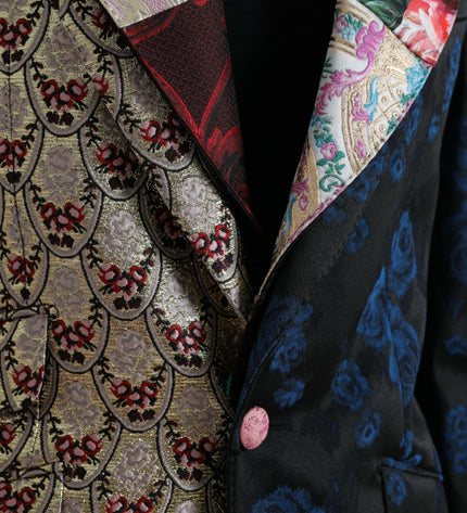 Dolce &amp; Gabbana Elegante Blazer Patchwork Multicolor