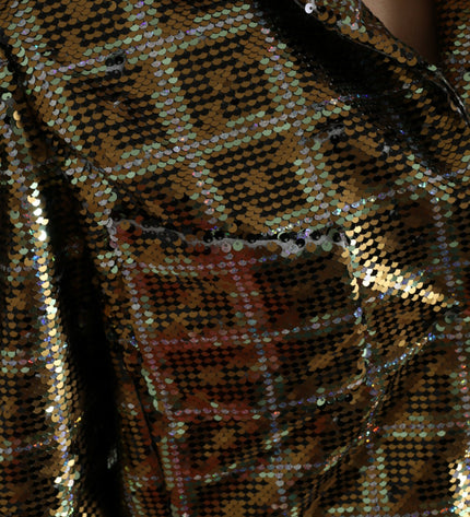 Dolce & Gabbana Multicolor Sequined Cropped Jacket