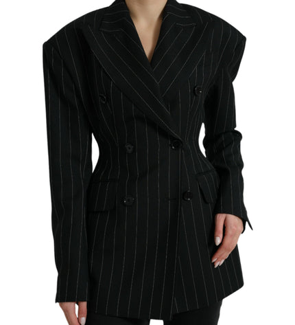 Dolce & Gabbana Elegant Striped Virgin Wool Blazer