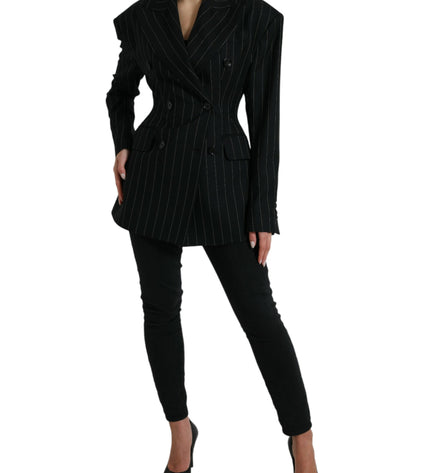 Dolce & Gabbana Elegant Striped Virgin Wool Blazer