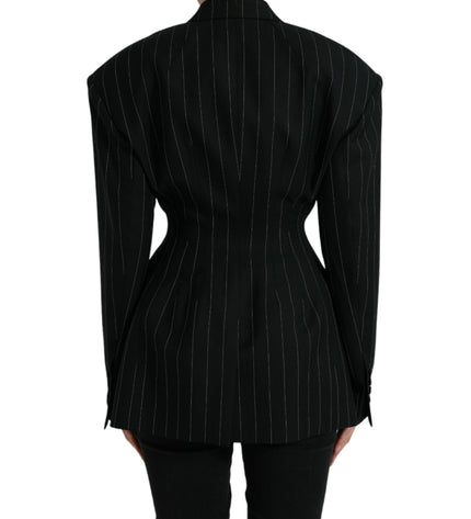 Dolce & Gabbana Elegant Striped Virgin Wool Blazer