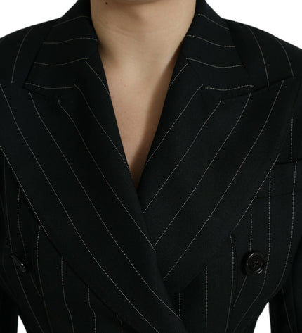 Dolce & Gabbana Elegant Striped Virgin Wool Blazer