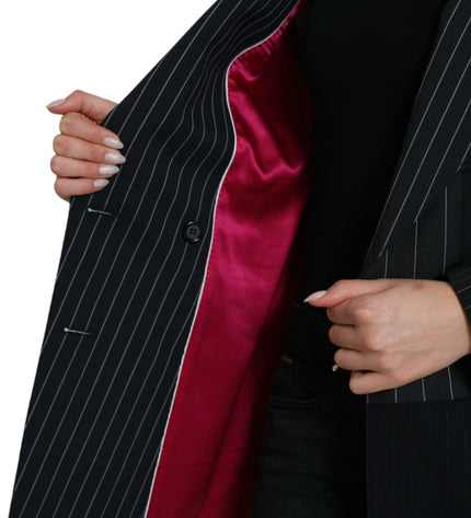 Dolce & Gabbana Elegant Striped Virgin Wool Blazer