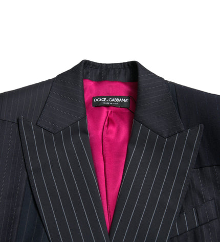 Dolce & Gabbana Elegant Striped Virgin Wool Blazer