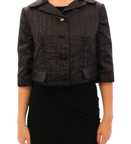 Dolce & Gabbana Elegant Black Bolero Shrug Jacket