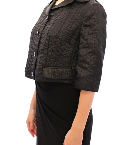 Dolce & Gabbana Elegant Black Bolero Shrug Jacket