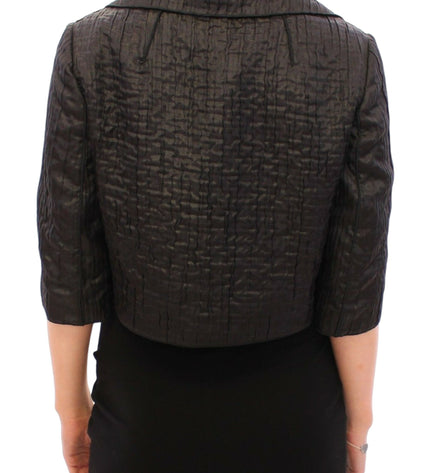 Dolce & Gabbana Elegant Black Bolero Shrug Jacket