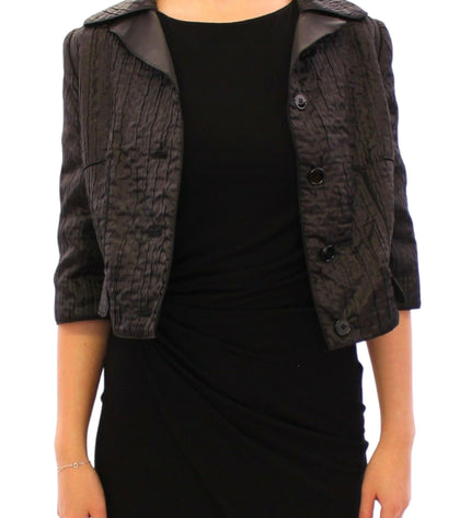 Dolce & Gabbana Elegant Black Bolero Shrug Jacket