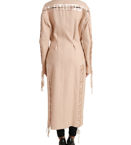 Dolce & Gabbana Elegant Beige Single-Breasted Trench Coat