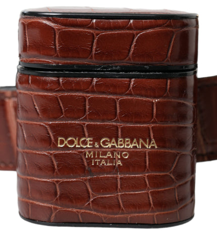 Dolce & Gabbana Elegant Leather Airpod & Coin Purse Duo