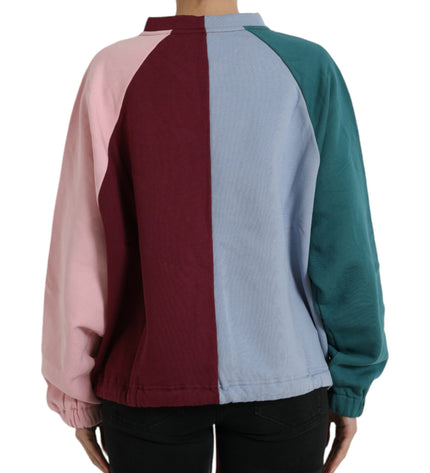 Dolce &amp; Gabbana Maglione Girocollo in Cotone Multicolor