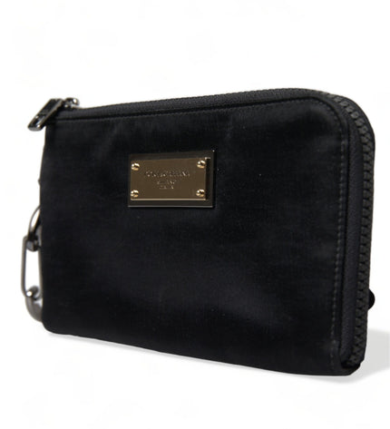 Dolce & Gabbana Chic Nylon-Leather Designer Pouch