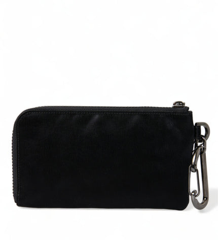 Dolce & Gabbana Chic Nylon-Leather Designer Pouch