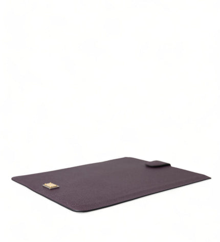 Dolce & Gabbana Elegant Leather Tablet Pouch in Rich Brown