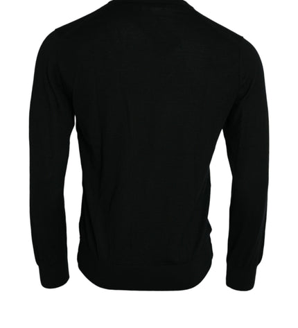 Dolce &amp; Gabbana Elegante maglione pullover in cashmere nero