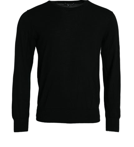 Dolce & Gabbana Elegant Black Cashmere Pullover Sweater