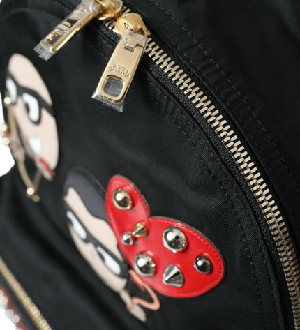 Dolce & Gabbana Elegant Embellished Black Backpack