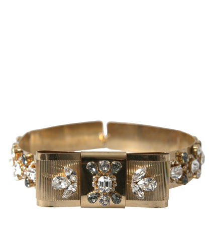 Dolce & Gabbana Gold-Tone Crystal Embellished Waist Belt