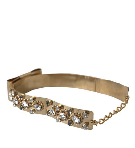 Dolce & Gabbana Gold-Tone Crystal Embellished Waist Belt