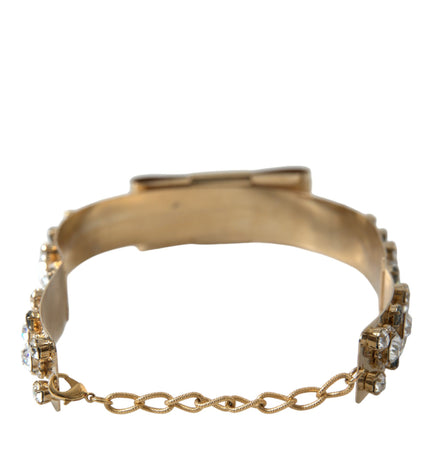 Dolce & Gabbana Gold-Tone Crystal Embellished Waist Belt