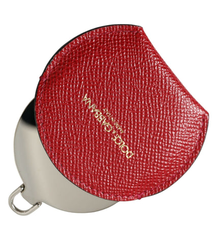 Dolce & Gabbana Elegant Red Leather Mirror Holder