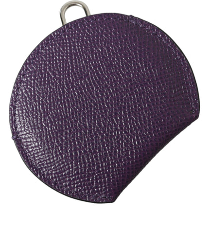 Dolce & Gabbana Elegant Purple Leather Mirror Holder