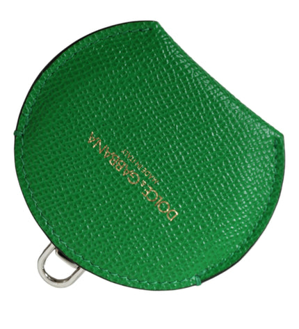 Dolce & Gabbana Emerald Leather Hand Mirror Holder