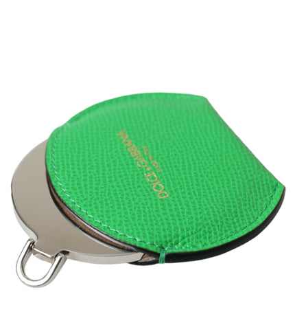 Dolce & Gabbana Emerald Leather Hand Mirror Holder