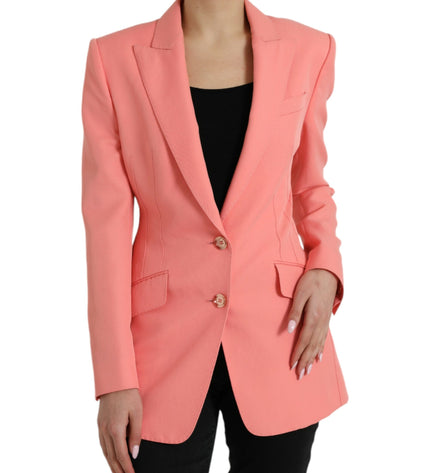 Dolce &amp; Gabbana Şık Pembe Sivri Yaka Blazer