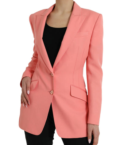 Dolce &amp; Gabbana Şık Pembe Sivri Yaka Blazer