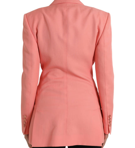 Dolce & Gabbana Chic Pink Peak Lapel Blazer