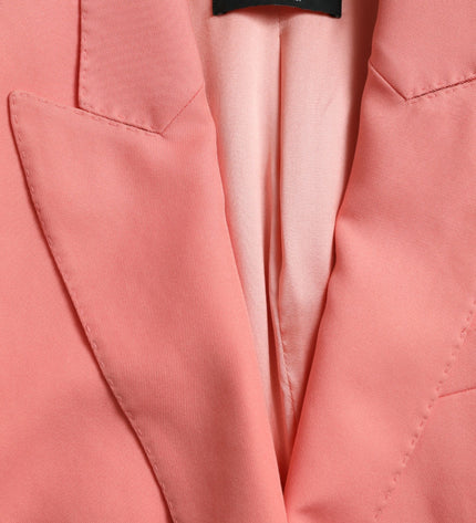 Dolce & Gabbana Chic Pink Peak Lapel Blazer