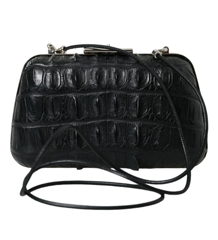 Balenciaga Elegant Crocodile Leather Evening Clutch