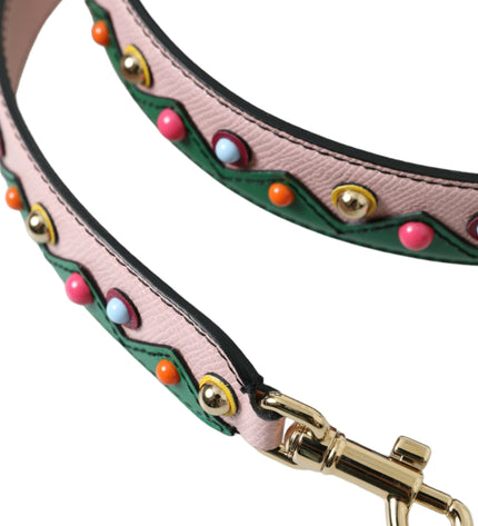 Dolce & Gabbana Pink Leather Handbag Accessory Shoulder Strap