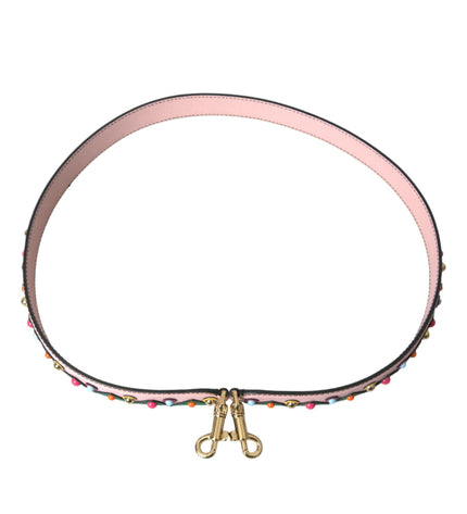 Dolce & Gabbana Pink Leather Handbag Accessory Shoulder Strap