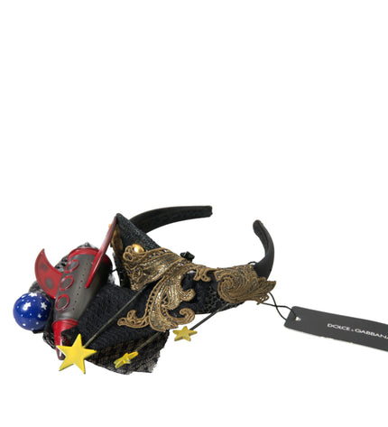 Dolce & Gabbana Multicolor Missile Rocket Crystal Stars Headband Diadem