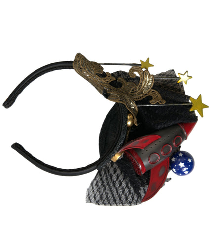 Dolce & Gabbana Multicolor Missile Rocket Crystal Stars Headband Diadem