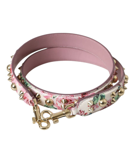 Dolce & Gabbana Pink Floral Handbag Accessory Shoulder Strap